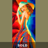 CITY FLIRT
24"x30" acr./casnv./glass bead mosaic. Sold