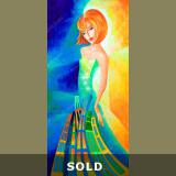 SUNSHINE COLLECTION: SOUTH BEACH 18"x36" acr./canv./glass bead mosaic SOLD