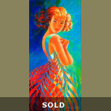 CARIBBEAN ROMANCE
24"x48" acr/canv/glass bead mosaic  SOLD 