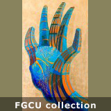 HIGH FIVE
24"x48" acr/canv/glass bead mosaic/gold leaf (collection FGCU)
