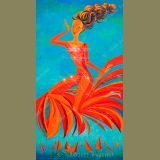 FLOATING IN A WARM BREEZE
DANCING IN THE WARM BREEZE 20"x36" acr/canv/glass bead mosaic